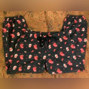 Cropped Coca Cola Pajama Pants, Women’s Size Small